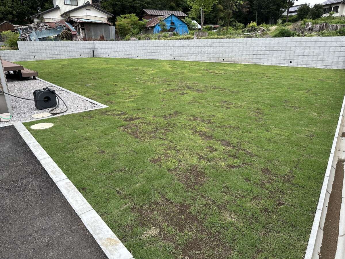 U型側溝の様子と排水計画