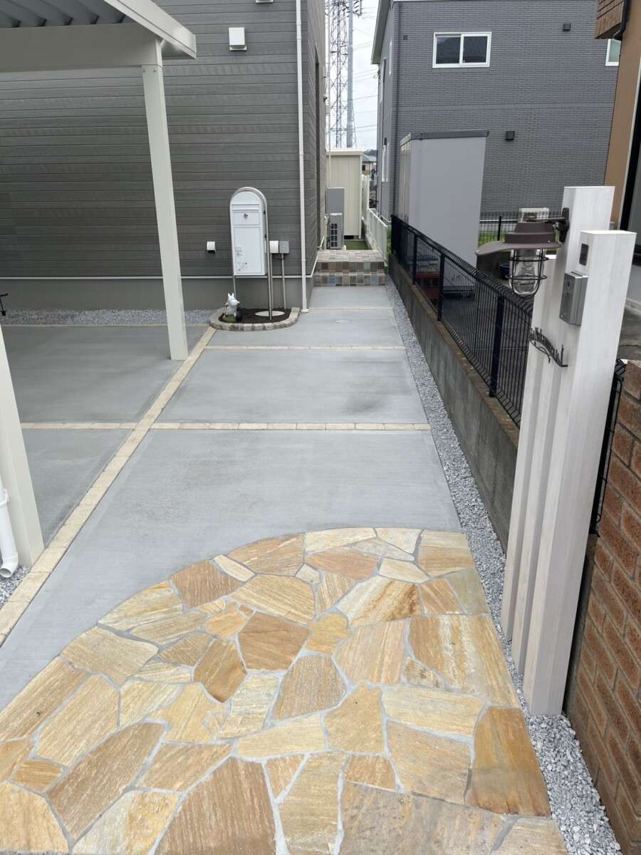 自然素材を活かした北欧ナチュラルエクステリア全景