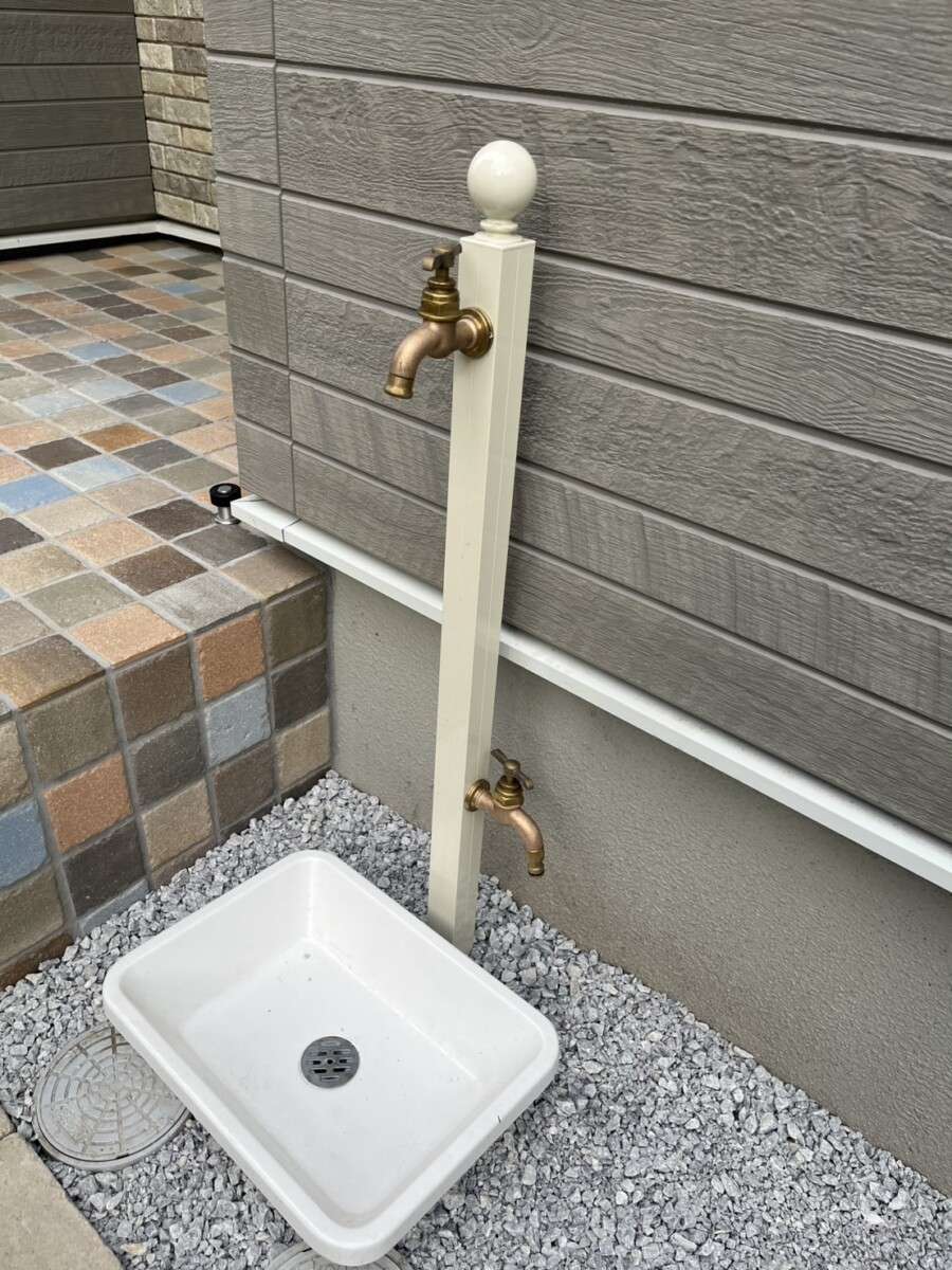 北欧アンティーク調のおしゃれな立水栓