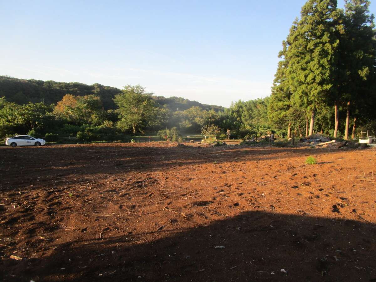 造成途中の敷地の様子